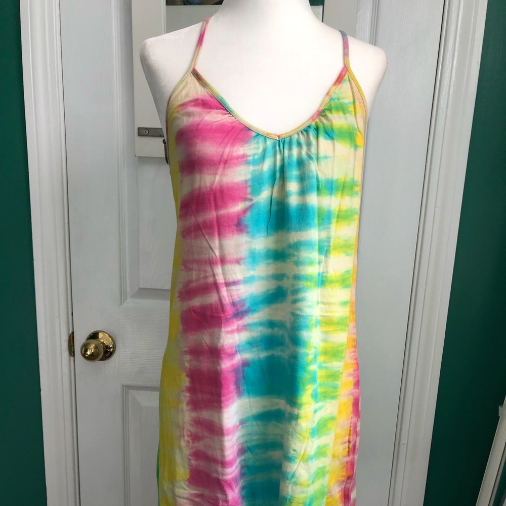 Billabong Tie-dye Racerback Beach/Sun Dress - Medium